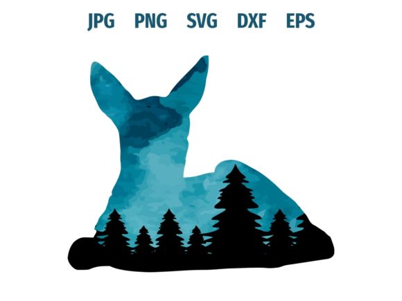 Download Sitting Deer Baby Silhouette - Baby silhouette Collection